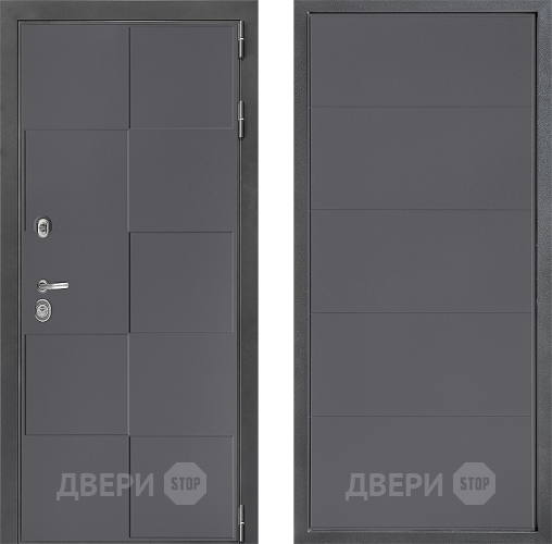 Входная металлическая Дверь Дверной континент ДК-3/606 ФЛ-649 Графит софт в Краснознаменске