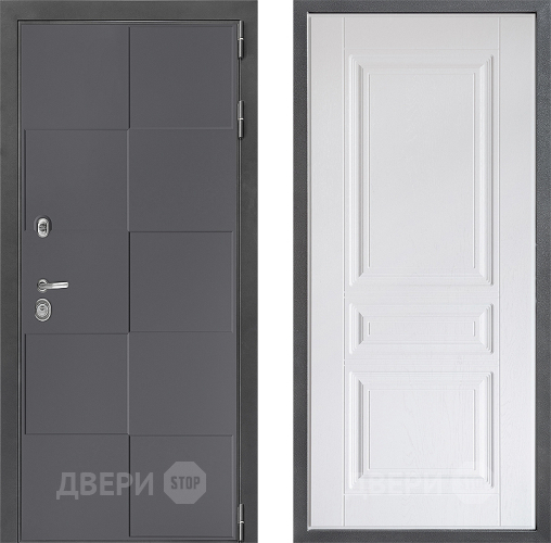 Дверь Дверной континент ДК-3/606 ФЛ-243 Альберо Браш серебро в Краснознаменске