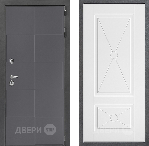 Входная металлическая Дверь Дверной континент ДК-3/606 ФЛ-617 Софт милк в Краснознаменске