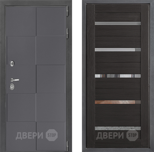 Входная металлическая Дверь Дверной континент ДК-3/606 ФЛ-47 Венге в Краснознаменске