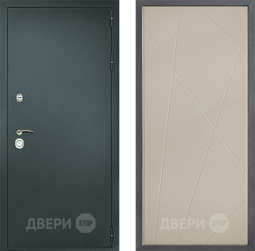 Дверь Дверной континент Рубикон Серебро Дизайн ФЛ-655 Капучино в Краснознаменске