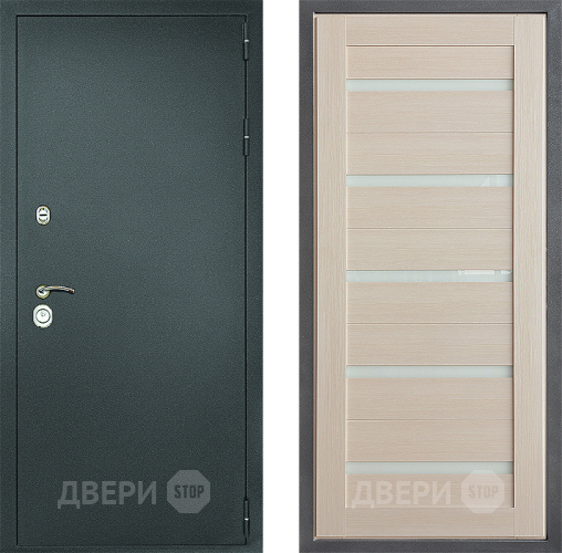 Входная металлическая Дверь Дверной континент Рубикон Серебро Дизайн ФЛ-47 Капучино в Краснознаменске