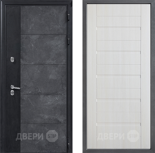 Входная металлическая Дверь Дверной континент ДК-15 Бетон ТЕРМО ФЛ-70 Лиственница белая в Краснознаменске