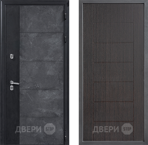 Входная металлическая Дверь Дверной континент ДК-15 Бетон ТЕРМО ФЛ-Лайн Венге в Краснознаменске