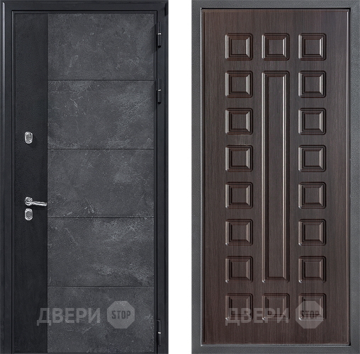 Входная металлическая Дверь Дверной континент ДК-15 Бетон ТЕРМО ФЛ-183 Венге в Краснознаменске