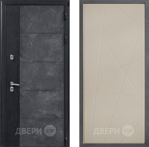 Входная металлическая Дверь Дверной континент ДК-15 Бетон ТЕРМО ФЛ-655 Капучино в Краснознаменске