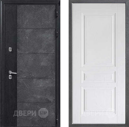 Дверь Дверной континент ДК-15 Бетон ТЕРМО ФЛ-243 Альберо Браш серебро в Краснознаменске