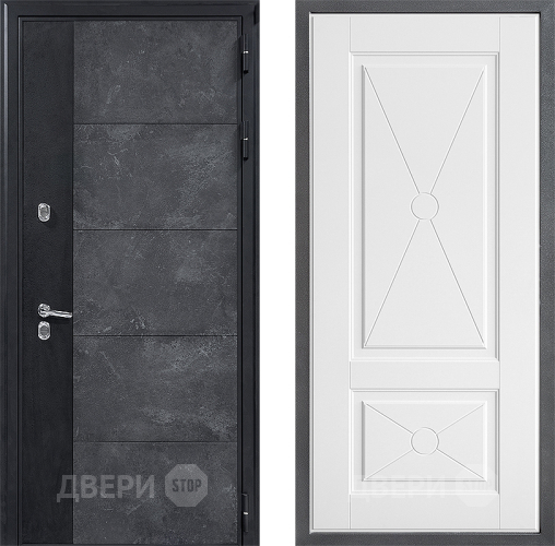 Входная металлическая Дверь Дверной континент ДК-15 Бетон ТЕРМО ФЛ-617 Софт милк в Краснознаменске