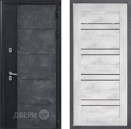 Входная металлическая Дверь Дверной континент ДК-15 Бетон ТЕРМО ФЛ-49 Бетон снежный в Краснознаменске