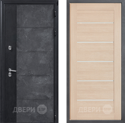 Входная металлическая Дверь Дверной континент ДК-15 Бетон ТЕРМО ФЛ-46 Капучино в Краснознаменске