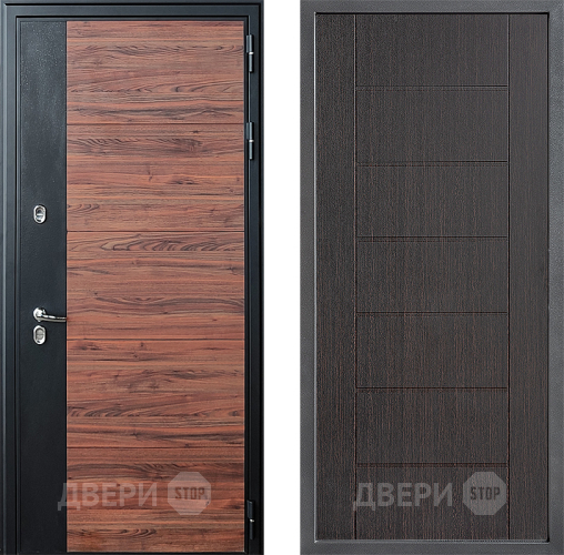 Входная металлическая Дверь Дверной континент ДК-15 Красное Дерево ТЕРМО ФЛ-Лайн Венге в Краснознаменске