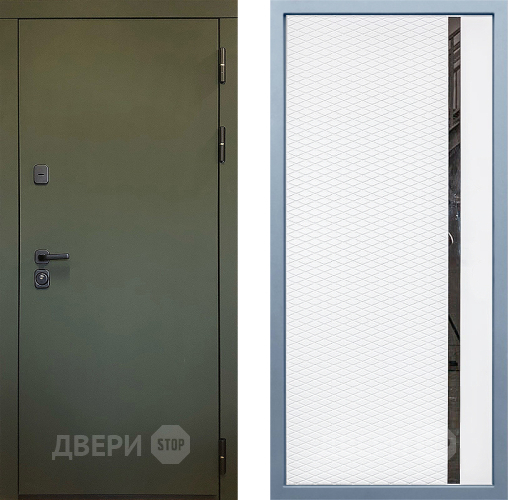 Входная металлическая Дверь Дива МД-61 МХ-47 Белый матовый в Краснознаменске