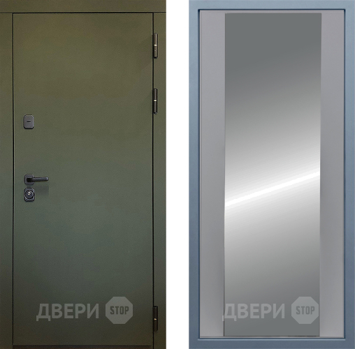 Входная металлическая Дверь Дива МД-61 Д-15 Зеркало Силк Маус в Краснознаменске