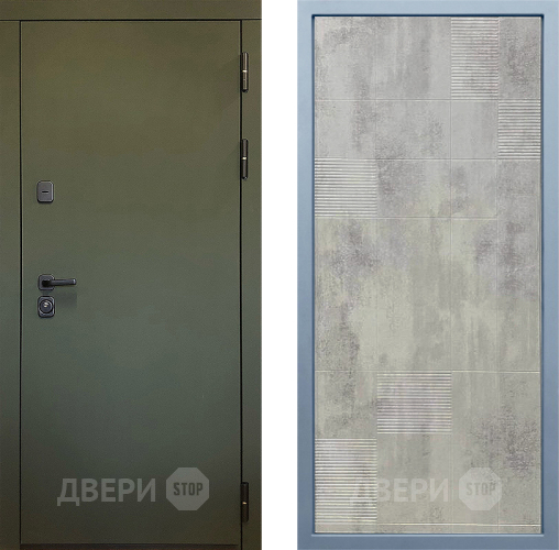 Входная металлическая Дверь Дива МД-61 Д-4 Бетон темный в Краснознаменске
