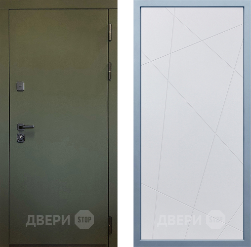 Входная металлическая Дверь Дива МД-61 Д-11 Белый в Краснознаменске