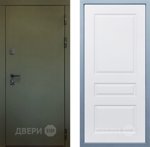 Входная металлическая Дверь Дива МД-61 Д-13 Белый в Краснознаменске