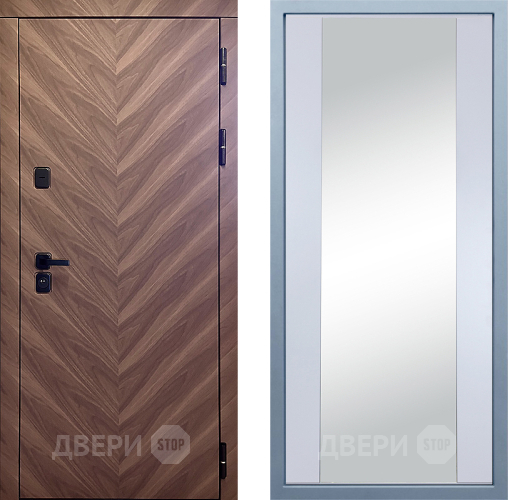 Дверь Дива МД-98 Д-15 Зеркало Белый в Краснознаменске