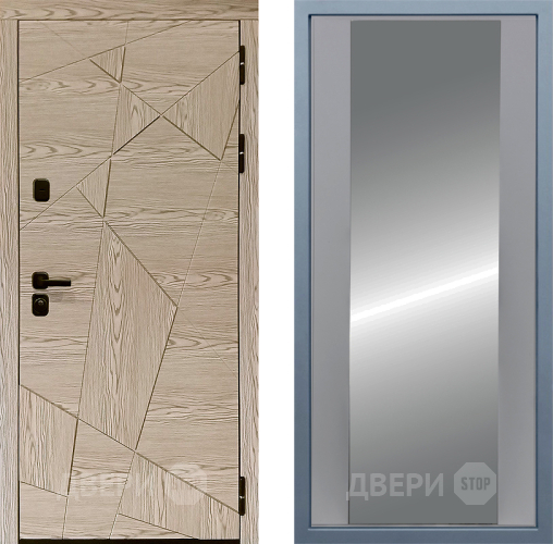 Входная металлическая Дверь Дива МД-97/1 Д-15 Зеркало Силк Маус в Краснознаменске