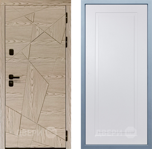 Входная металлическая Дверь Дива МД-97/1 Н-10 Белый в Краснознаменске