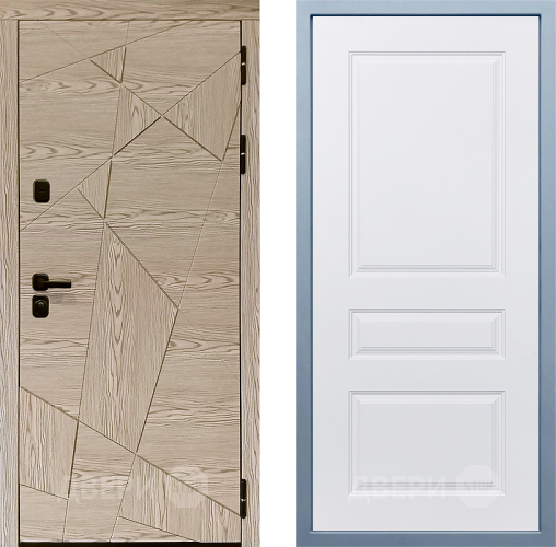 Входная металлическая Дверь Дива МД-97/1 Д-13 Белый в Краснознаменске