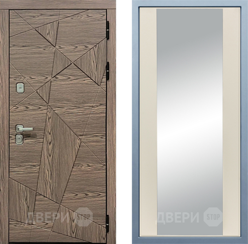 Входная металлическая Дверь Дива МД-97/2 Д-15 Зеркало Шампань в Краснознаменске