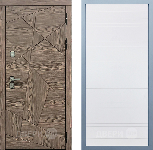 Входная металлическая Дверь Дива МД-97/2 Д-5 Белый в Краснознаменске