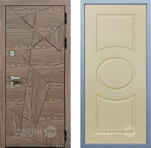 Входная металлическая Дверь Дива МД-97/2 Д-8 Шампань в Краснознаменске