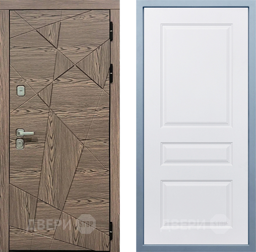 Входная металлическая Дверь Дива МД-97/2 Д-13 Белый в Краснознаменске