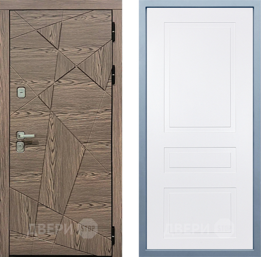 Входная металлическая Дверь Дива МД-97/2 Н-13 Белый в Краснознаменске