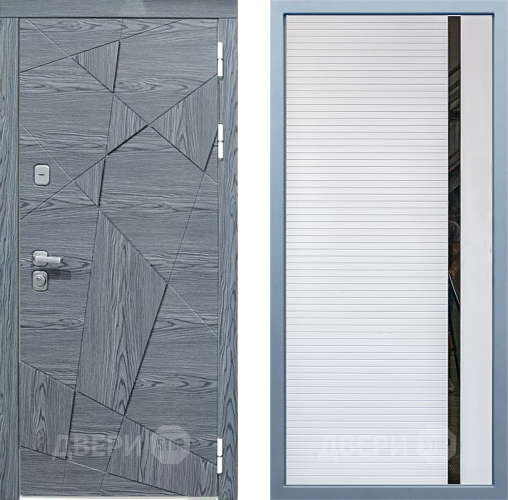 Входная металлическая Дверь Дива МД-97/3 МХ-45 Белый матовый в Краснознаменске