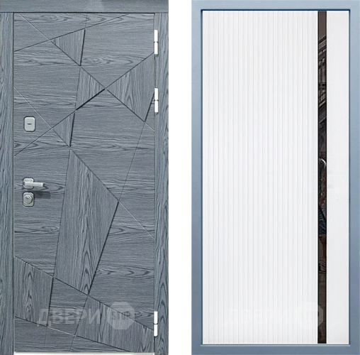Входная металлическая Дверь Дива МД-97/3 МХ-46 Белый матовый в Краснознаменске