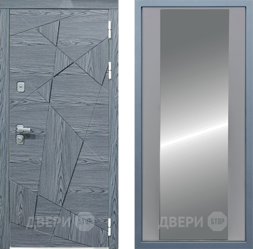 Входная металлическая Дверь Дива МД-97/3 Д-15 Зеркало Силк Маус в Краснознаменске