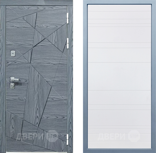 Входная металлическая Дверь Дива МД-97/3 Д-5 Белый в Краснознаменске