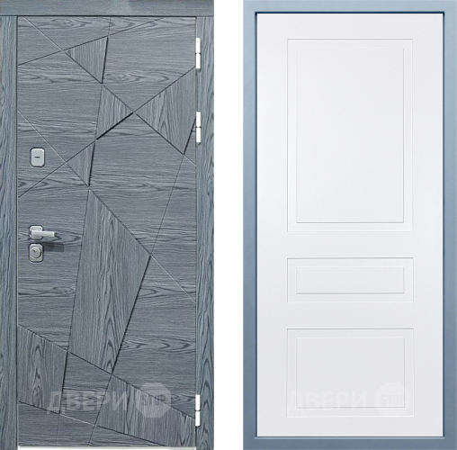 Входная металлическая Дверь Дива МД-97/3 Н-13 Белый в Краснознаменске