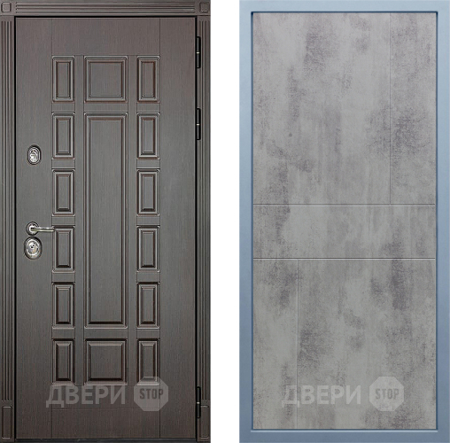 Входная металлическая Дверь Дива МД-38 М-1 Бетон темный в Краснознаменске