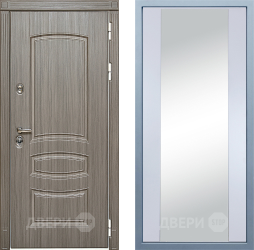 Входная металлическая Дверь Дива МД-42 Д-15 Зеркало Белый в Краснознаменске