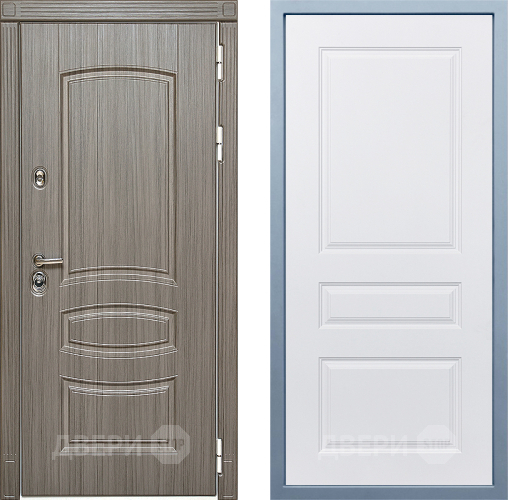 Входная металлическая Дверь Дива МД-42 Д-13 Белый в Краснознаменске