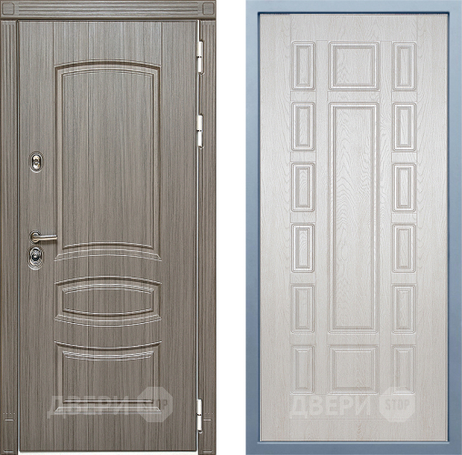 Входная металлическая Дверь Дива МД-42 М-2 Дуб филадельфия крем в Краснознаменске