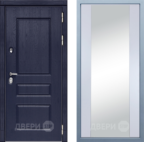 Входная металлическая Дверь Дива МД-45 Д-15 Зеркало Белый в Краснознаменске