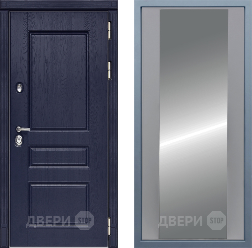 Входная металлическая Дверь Дива МД-45 Д-15 Зеркало Силк Маус в Краснознаменске