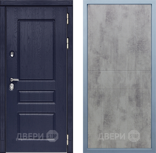 Входная металлическая Дверь Дива МД-45 М-1 Бетон темный в Краснознаменске