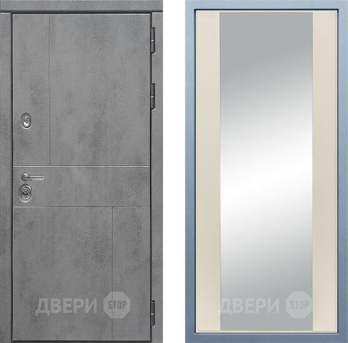 Входная металлическая Дверь Дива МД-48 Д-15 Зеркало Шампань в Краснознаменске