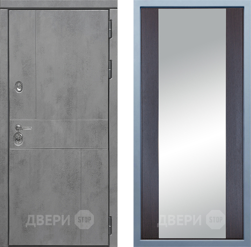 Входная металлическая Дверь Дива МД-48 Д-15 Зеркало Венге в Краснознаменске