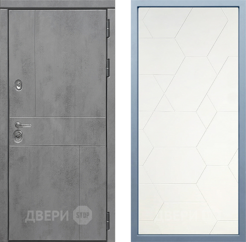 Входная металлическая Дверь Дива МД-48 М-16 Белый в Краснознаменске