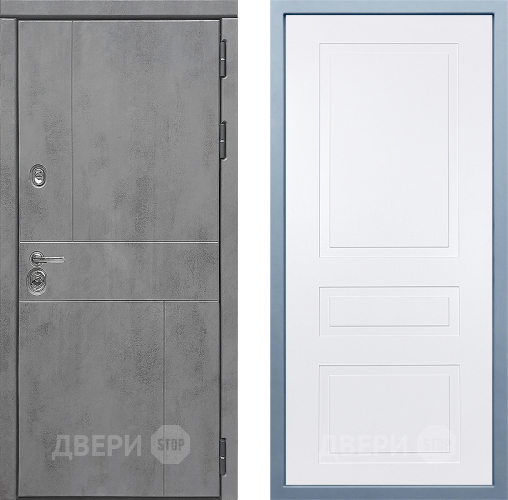 Входная металлическая Дверь Дива МД-48 Н-13 Белый в Краснознаменске