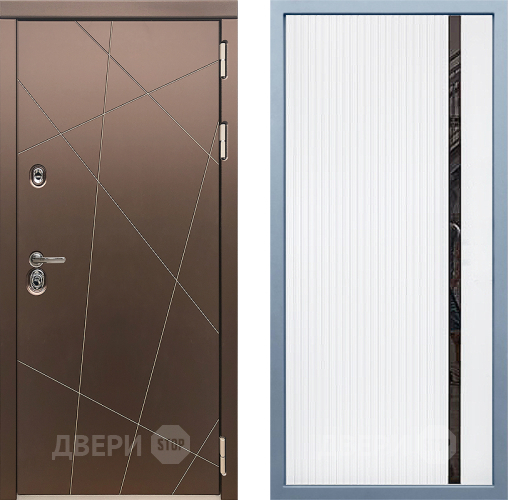 Входная металлическая Дверь Дива МД-50 МХ-46 Белый матовый в Краснознаменске