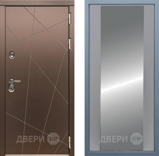 Входная металлическая Дверь Дива МД-50 Д-15 Зеркало Силк Маус в Краснознаменске