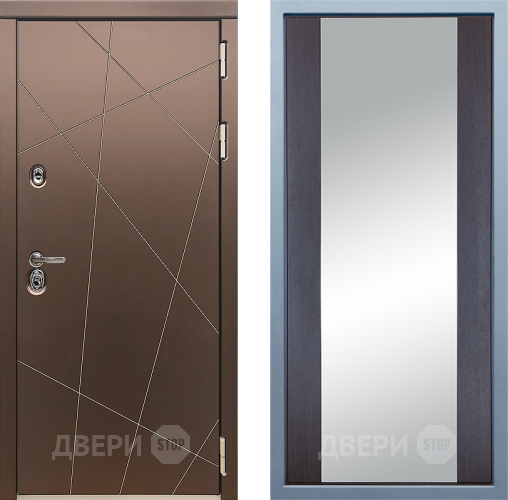 Входная металлическая Дверь Дива МД-50 Д-15 Зеркало Венге в Краснознаменске