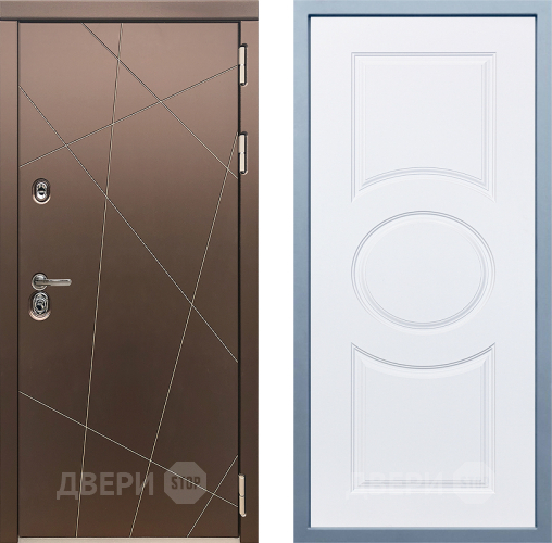 Входная металлическая Дверь Дива МД-50 Д-8 Белый в Краснознаменске