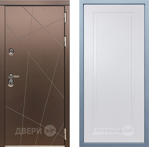 Входная металлическая Дверь Дива МД-50 Н-10 Белый в Краснознаменске